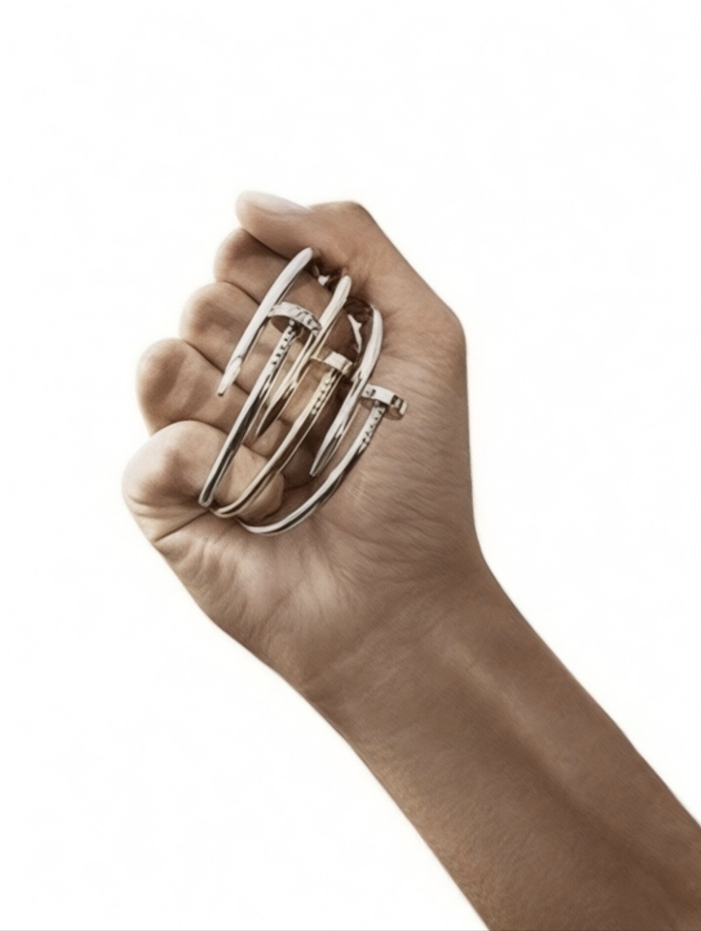 NAILED IT STAINLESS STEEL BRACELETZ ▪︎ Silver ▪︎ Steel